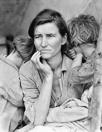 Migrant Mother photograph by Dorothea Lange, 1936.